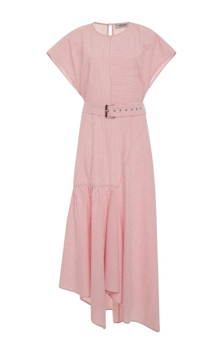 Rachel Comey Seersucker Belted Steady Dress