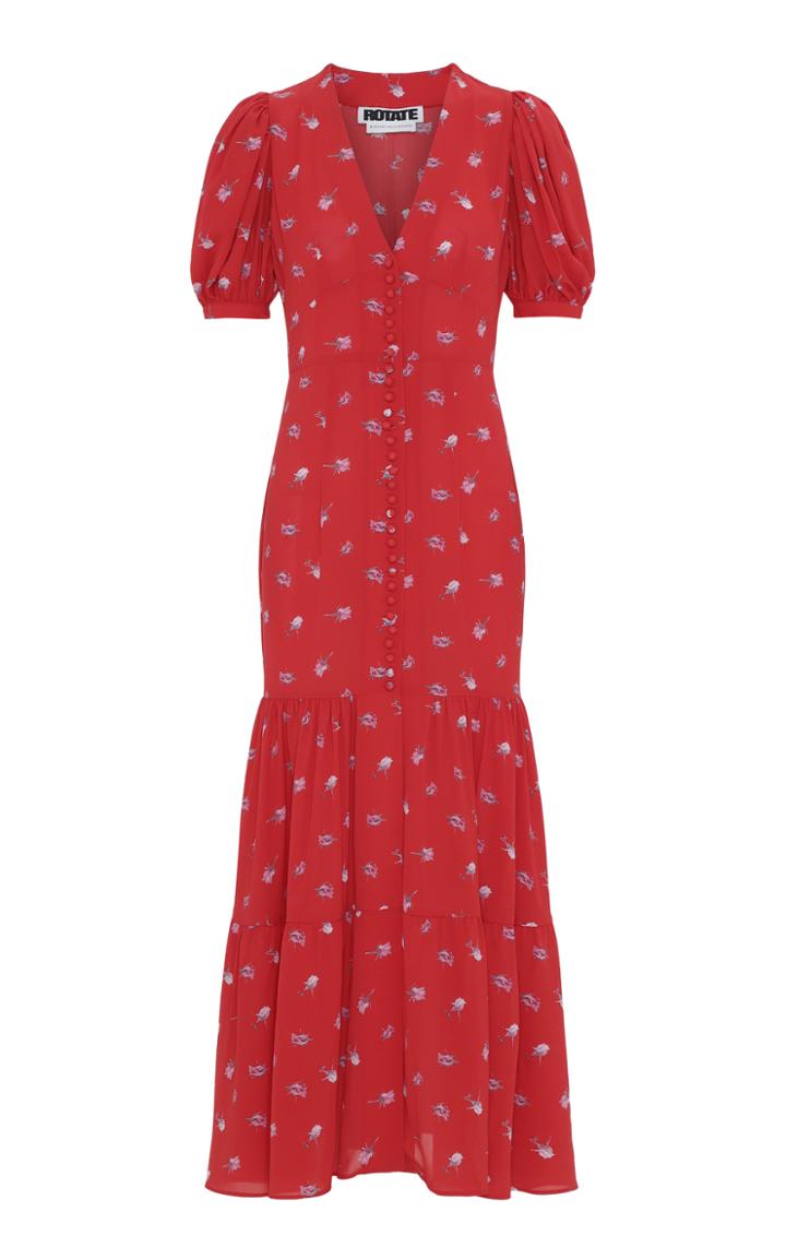 Rotate By Birger Christensen Printed Mermaid Dress