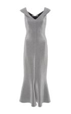 Rosetta Getty Split Neck Flared Dress
