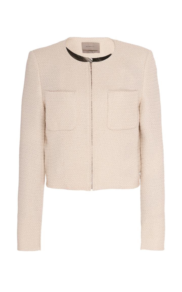 Soonil Classic Cream Tweed Lasher Jacket