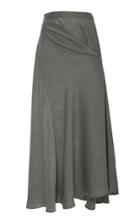 Hensely Wrap A Line Midi Skirt