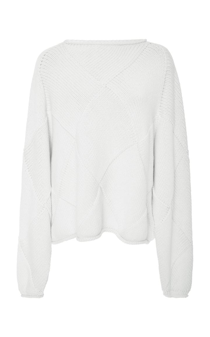 Lauren Manoogian Crop Entrelac Pullover