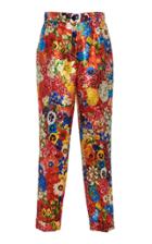 Dolce & Gabbana Printed Satin Pants