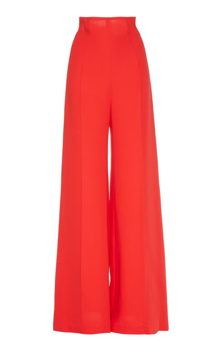 Costarellos Crepe Wide-leg Pants