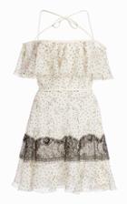 Moda Operandi Giambattista Valli Printed Polka Dot Silk Mini Dress