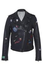 Mira Mikati Hand-painted Leather Jacket