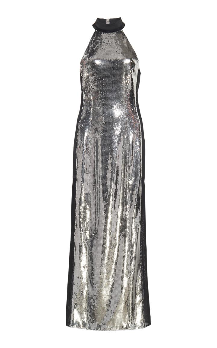 Galvan Chrome Panel Dress