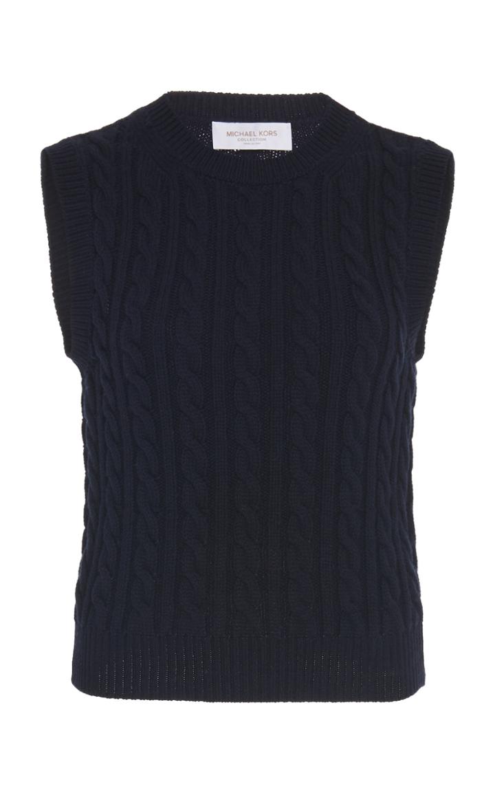 Moda Operandi Michael Kors Collection Cable-knit Cashmere Vest Size: S