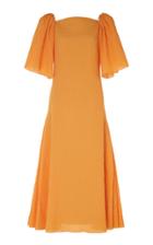 Moda Operandi Emilia Wickstead Ruched-sleeved Cotton-blend Dress Size: 8