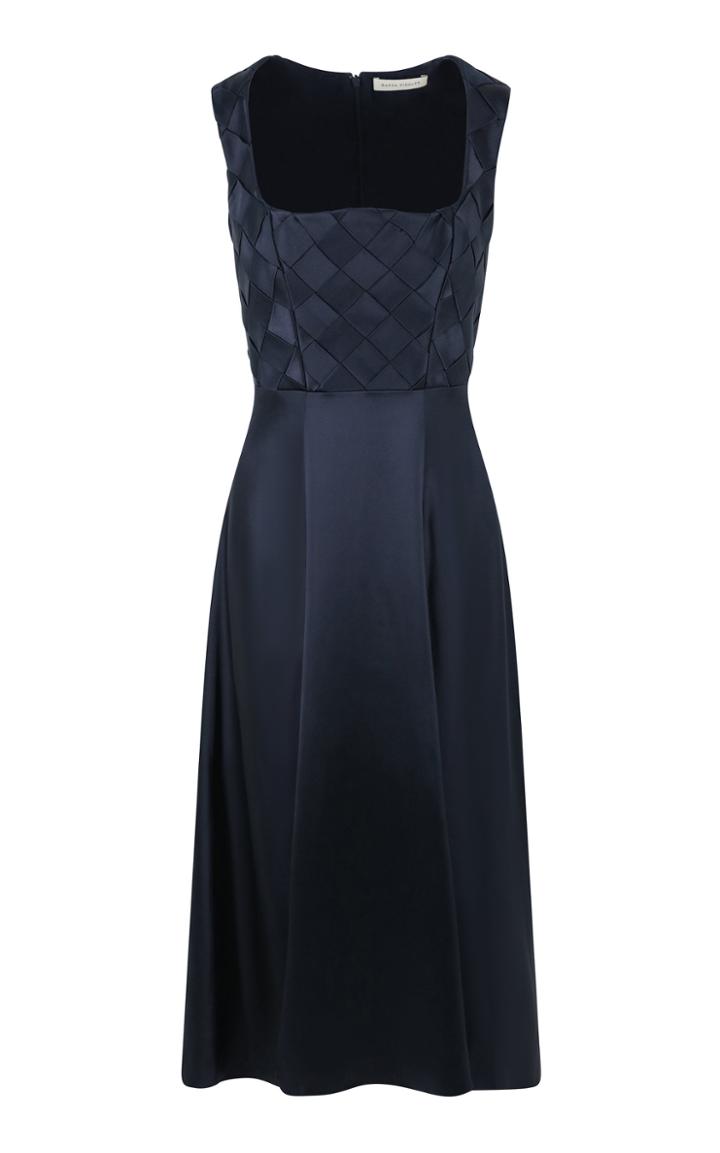 Moda Operandi Hanna Fiedler Gustav Woven-silk Midi Dress