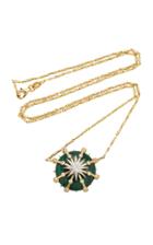 Colette Jewelry Calypso 18k Gold, Malachite And Diamond Necklace