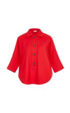 Red Valentino Stretch Double Cotton Cady Top