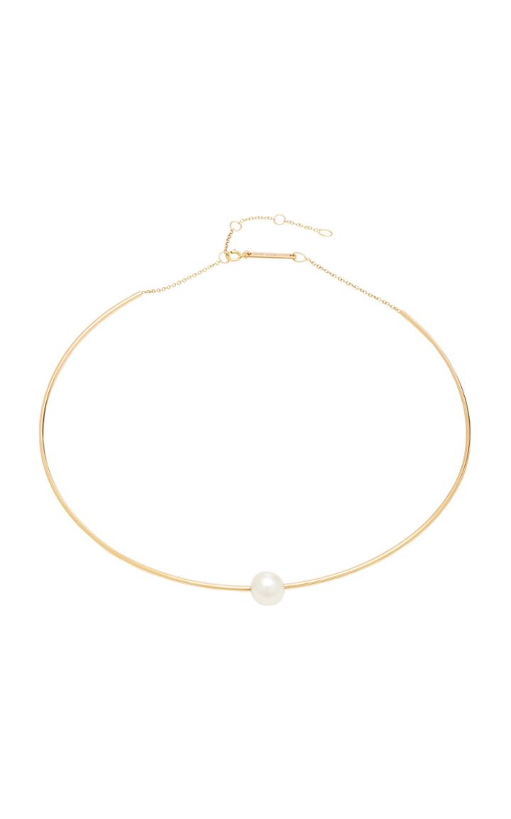 Zoe Chicco 14k White Pearl Wire Choker