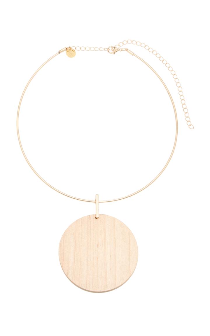 Sophie Monet Tuscan Moon Gold-plated Maple Necklace