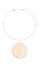 Sophie Monet Tuscan Moon Gold-plated Maple Necklace