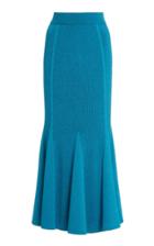 Moda Operandi Carolina Herrera Plaited Ribbed Knit Flare Skirt