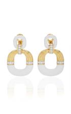 David Webb Radiator Hoop Earrings