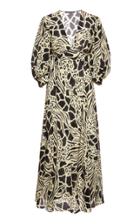 Moda Operandi Alberta Ferretti Chiffon Sleeveless Embroidred Gown Size: 38