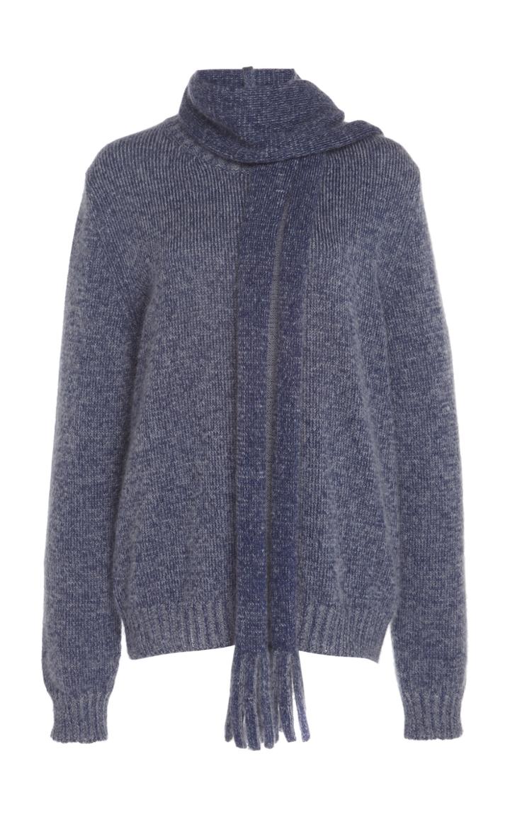 Marc Jacobs Scarf-accented Wool-cashmere Sweater