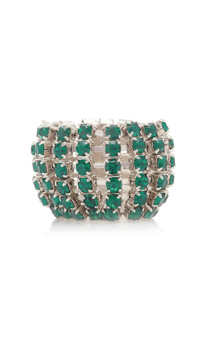 Moda Operandi Marina Moscone Glass Crystal Mesh Ring