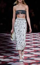 Moda Operandi Miu Miu High-rise Embellished Skirt