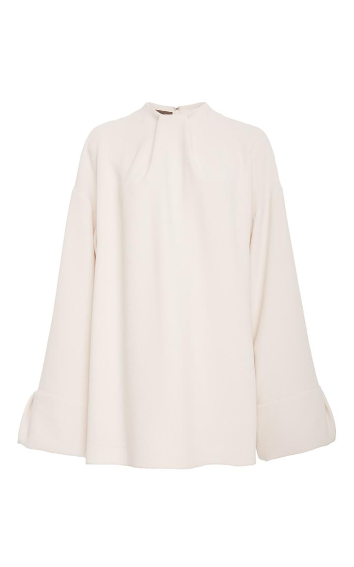 Hensely Texture Micro Fold Neck Tunic