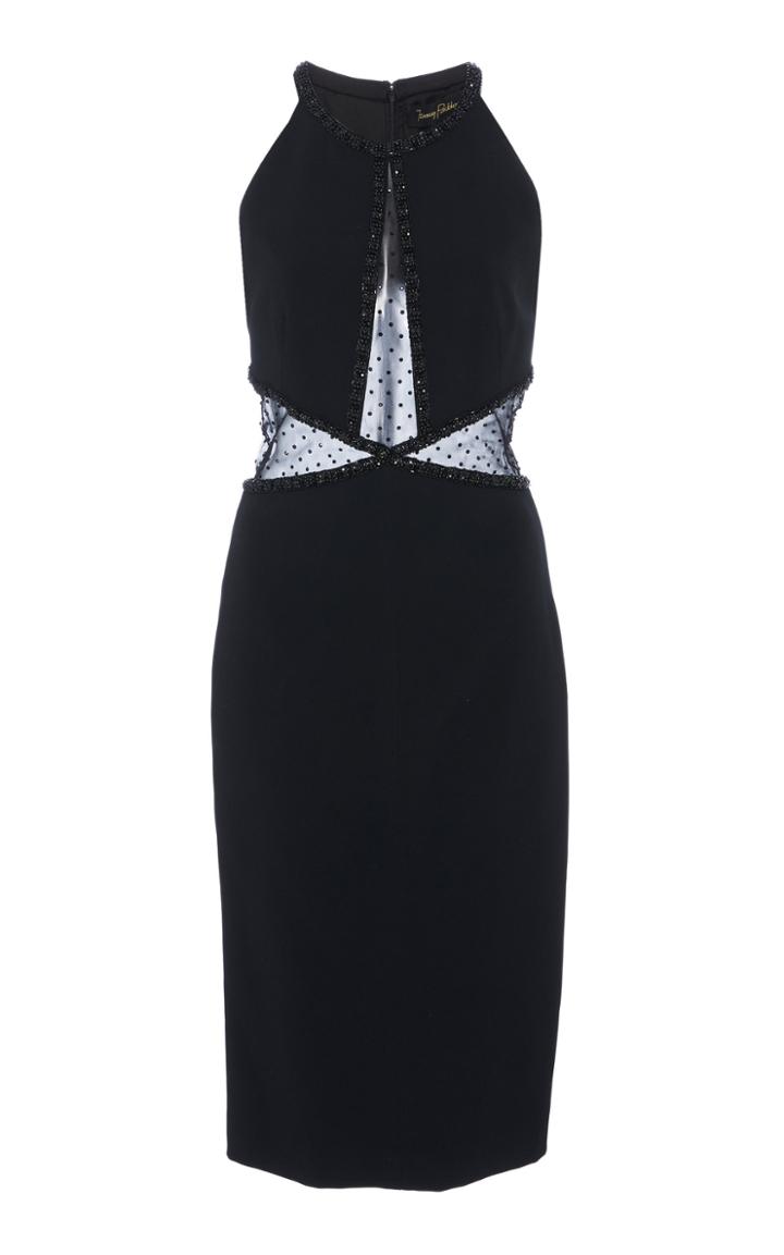 Jenny Packham Lyra Embellished Mesh Dress