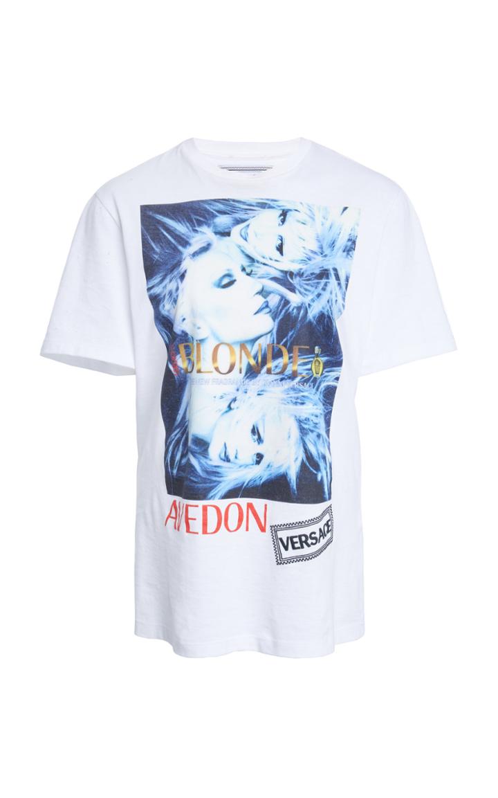 Versace Printed Cotton-jersey T-shirt Size: Xs
