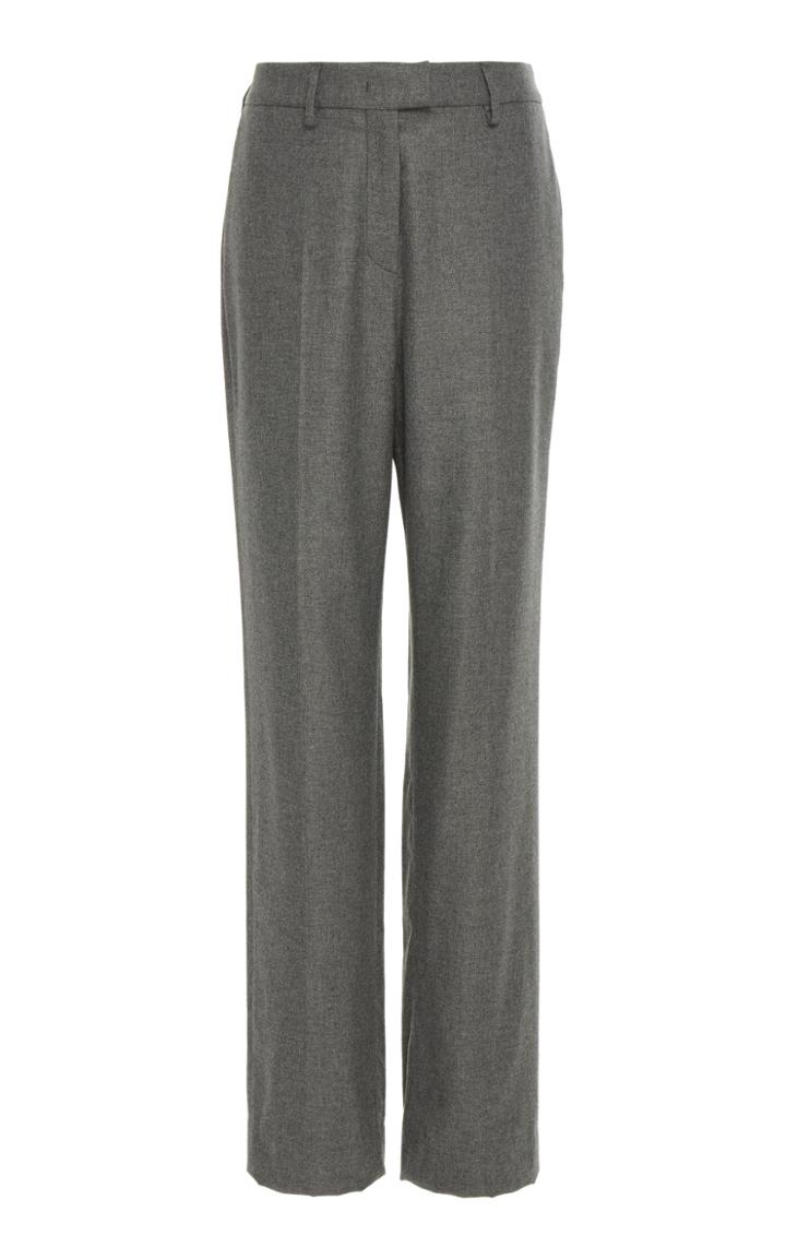 Stella Jean Wool Blend Straight Leg Pants