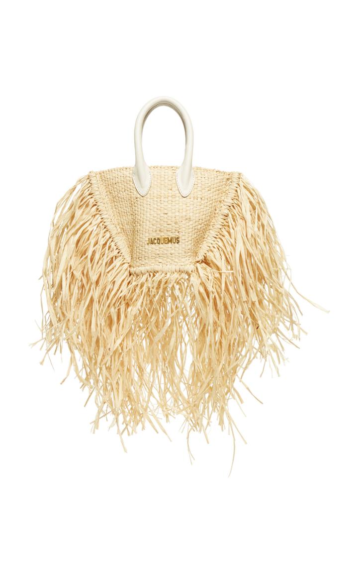 Jacquemus Le Petit Baci Raffia Bag