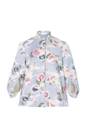 Co Bonded Satin Printed Jacket