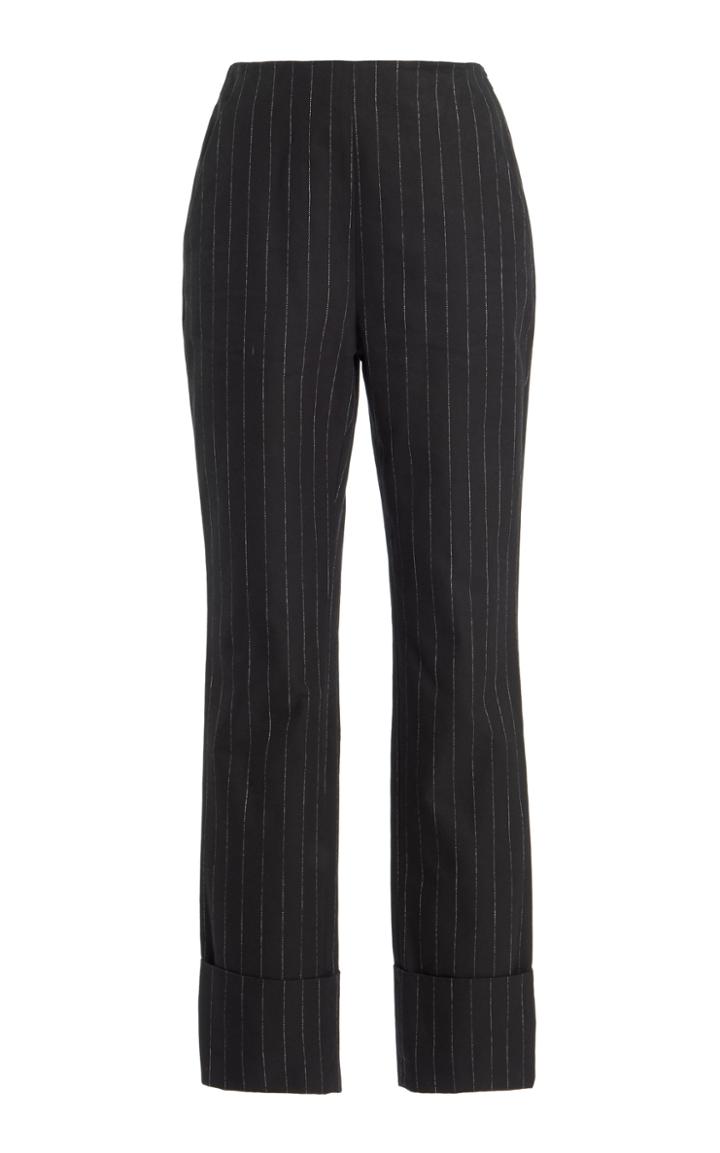 Moda Operandi Erdem Warner Pinstriped Cotton Trousers