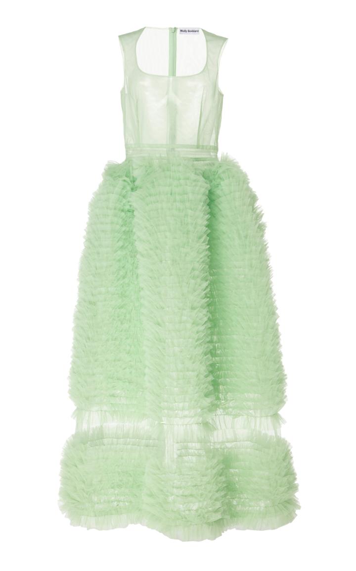 Molly Goddard Anthea Ruffle Pleat Dress