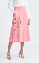 Moda Operandi Oscar De La Renta Mid-rise Floral Cutout Wool-blend Culotte