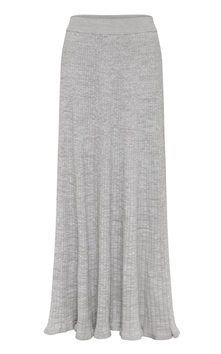 Moda Operandi Anna Quan Selma Ribbed-knit Cotton Maxi Skirt