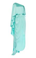 Moda Operandi Ralph & Russo Asymmetric Caped Satin Maxi Dress Size: 36