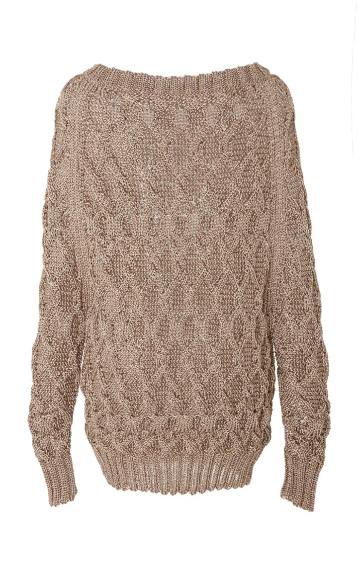Oday Shakar Cable Knit Sweater