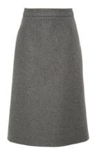 Prada Wool-felt Midi Skirt