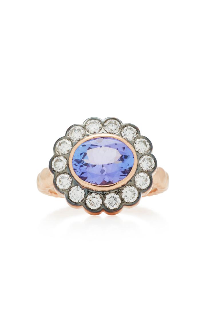 Marlo Laz 14k Rose Gold And Tanzanite Alexandra Ring