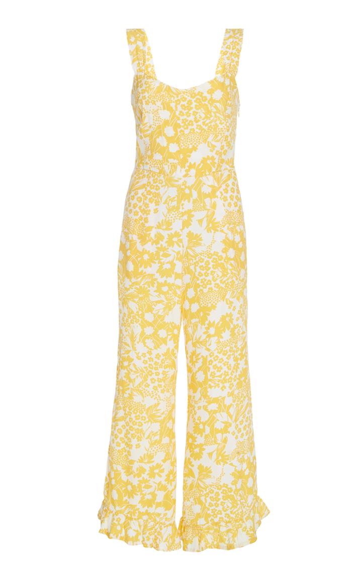 Faithfull The Brand Kasbah Floral-print Crepe Jumpsuit