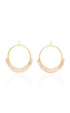 Ashley Pittman Mnara Bronze And Coral Hoop Earrings