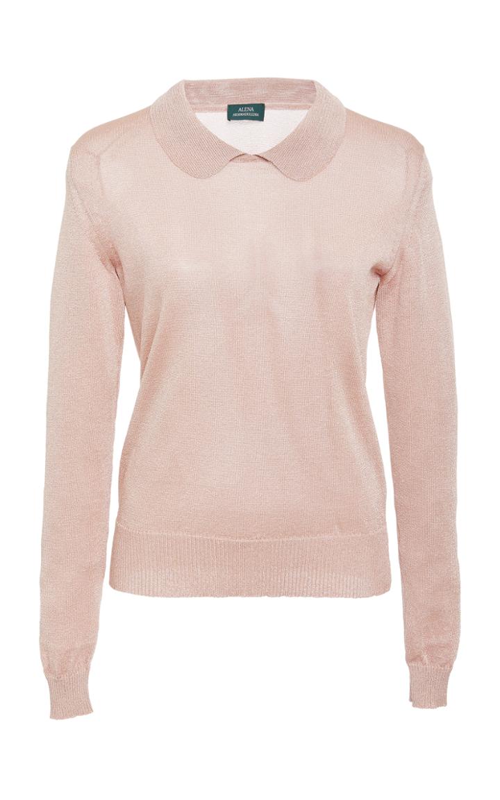 Alena Akhmadullina Metallic Knit Top