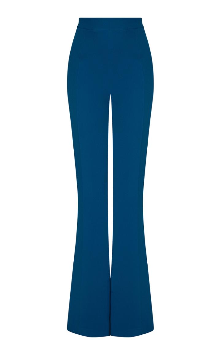 Safiyaa Halluana Stretch-crepe Flared-leg Trousers
