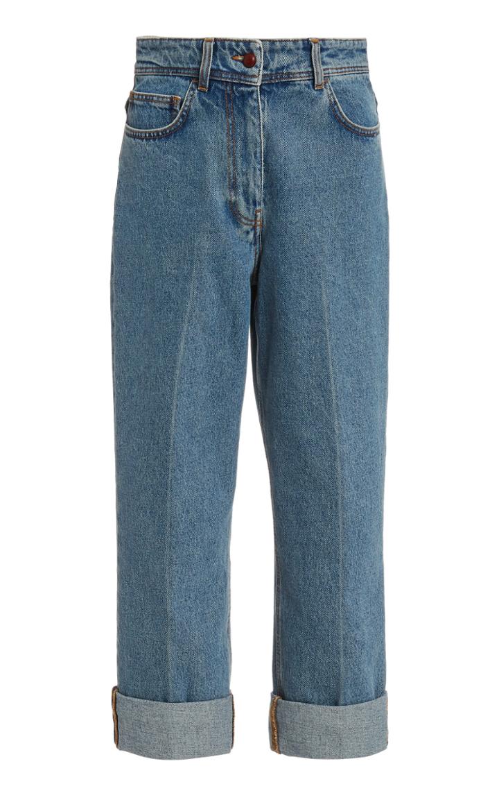 Moda Operandi Philosophy Di Lorenzo Serafini High-rise Cropped Denim Jeans