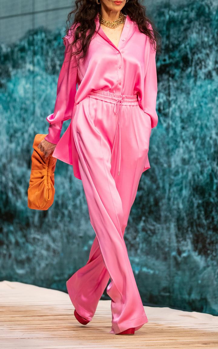 Moda Operandi Ralph & Russo Silk-satin Button-down Blouse