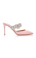Aquazzura Chain Reaction Crystal-embellished Mules