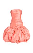 Moda Operandi Oscar De La Renta Ruched Silk Mini Dress