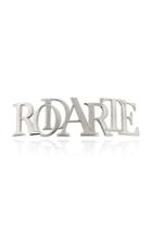 Rodarte Logo-embellished Brass Hair Clip