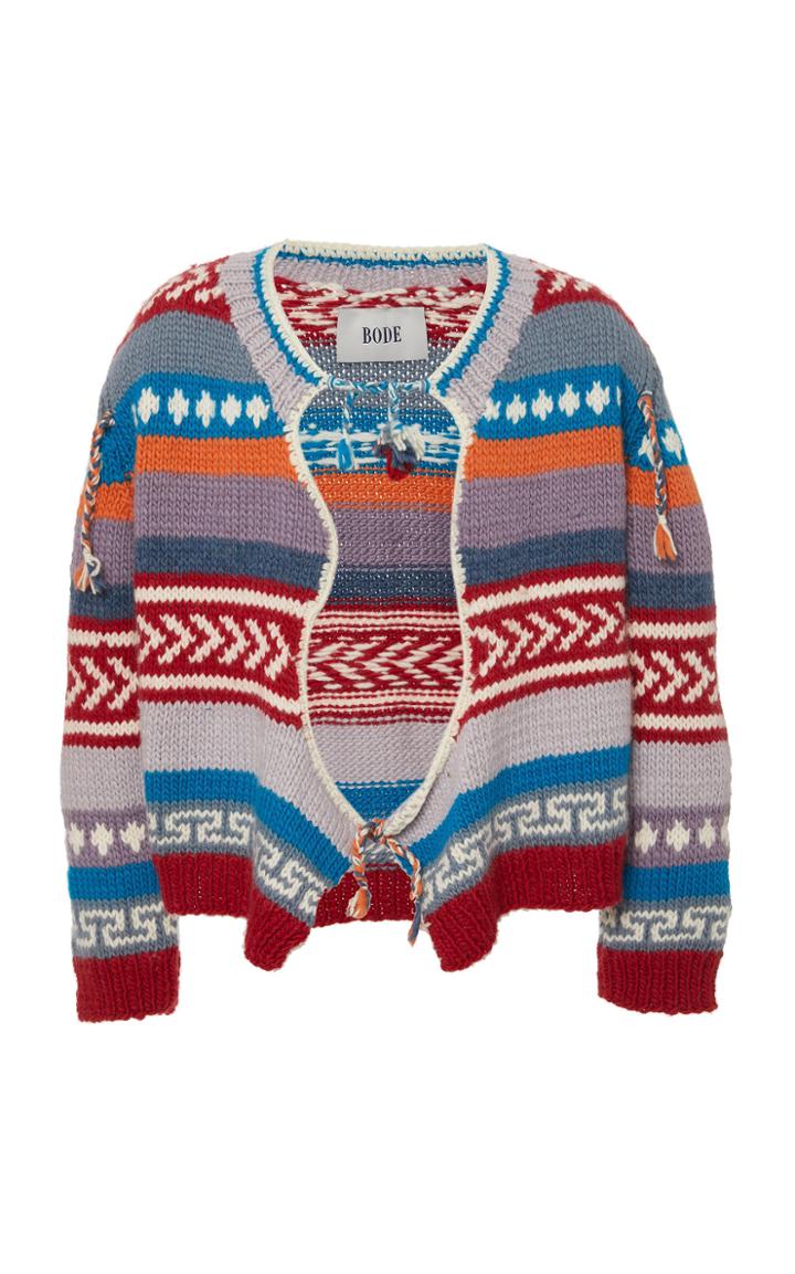 Bode Nepal Fair Isle Cardigan