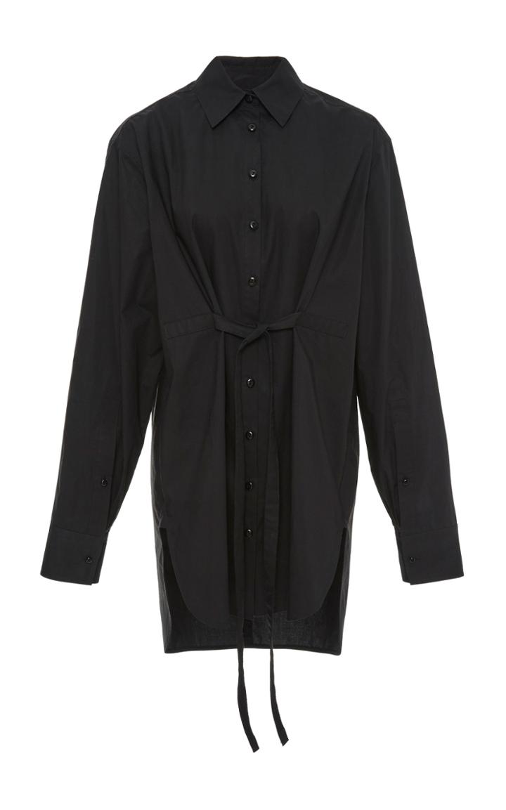 Proenza Schouler Tied Poplin Long Sleeve Button Down